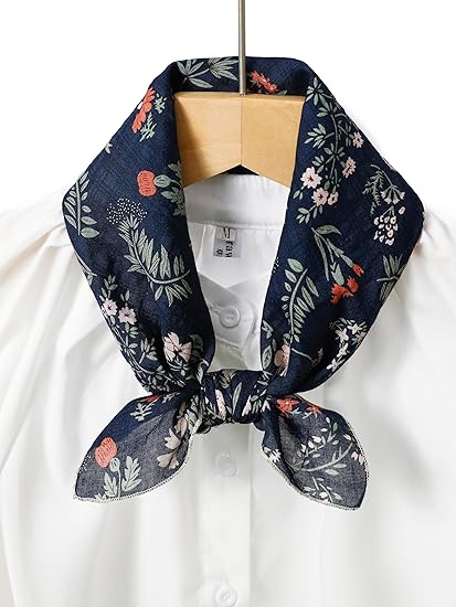 Multicolored 22''x22'' Cotton Bandana for Women and Men Multi-purpose Headband Hair Scarf Protective Coverage