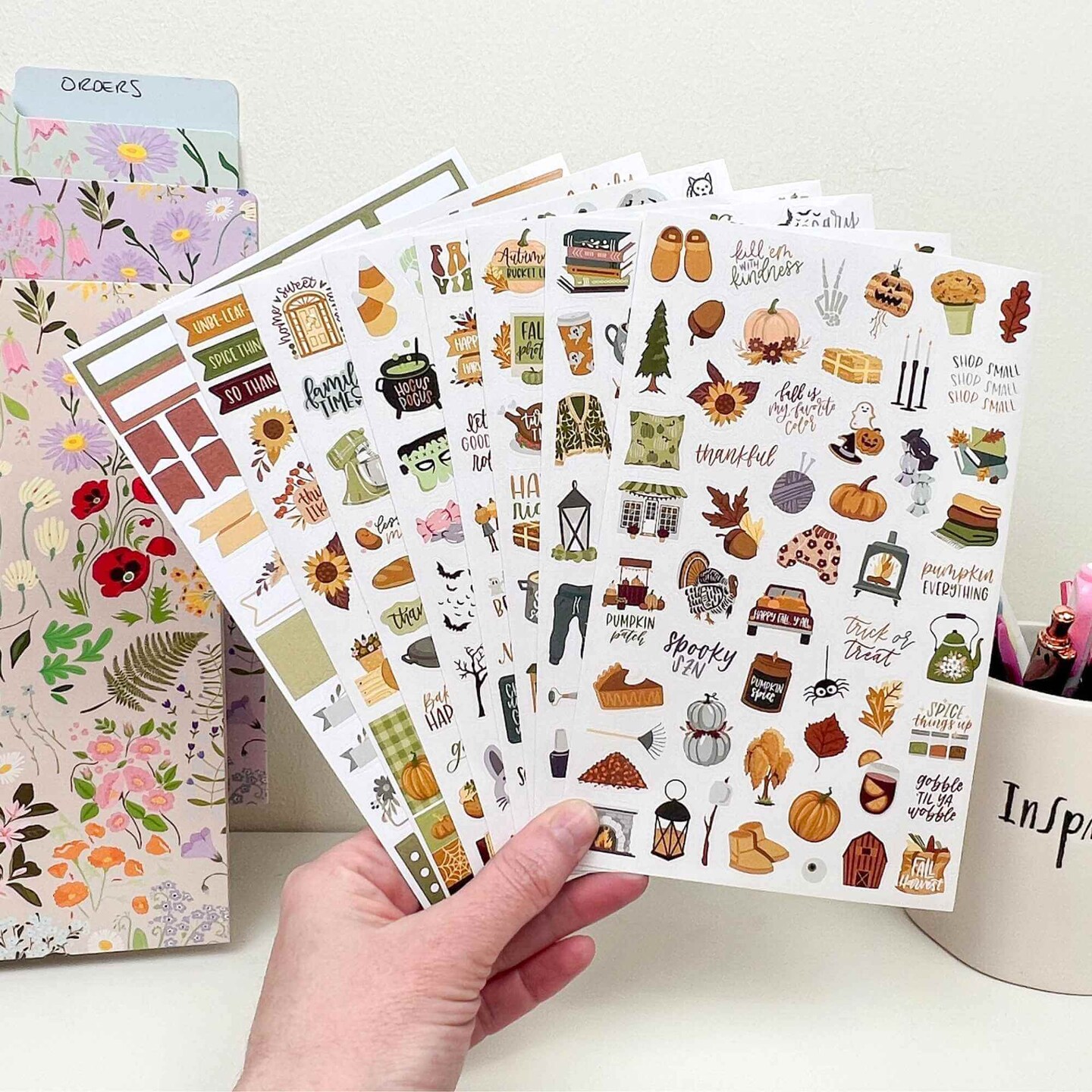 bloom daily planners Planner Stickers, Fall Expansion Pack