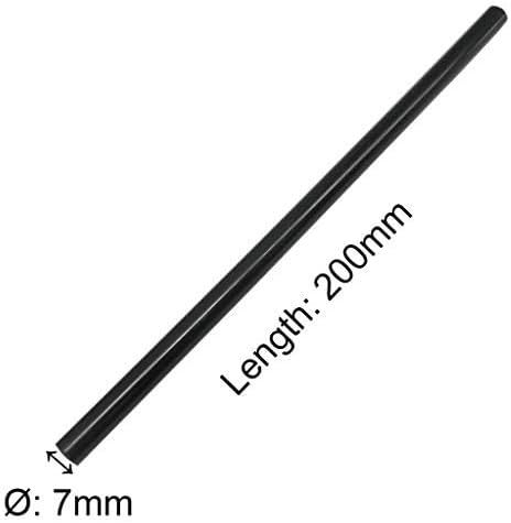 Pack of 50 Black 7mmx200mm - Hot Melt Glue Sticks Strips Melting Adhesive for Handmade Craft DIY Home Office Project Craftwork Fix &#x26; Repairs