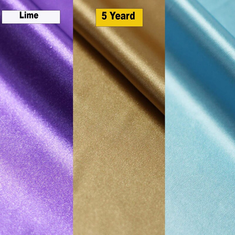 Stretch Satin Luxurious 4 Way Stretch Fabric in 20 Colors