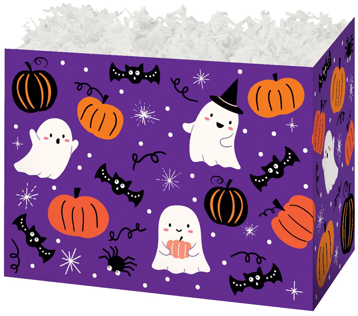 Pack/6: Boo Bash Basket Box - 10-1/4 x 6 x 7-1/2