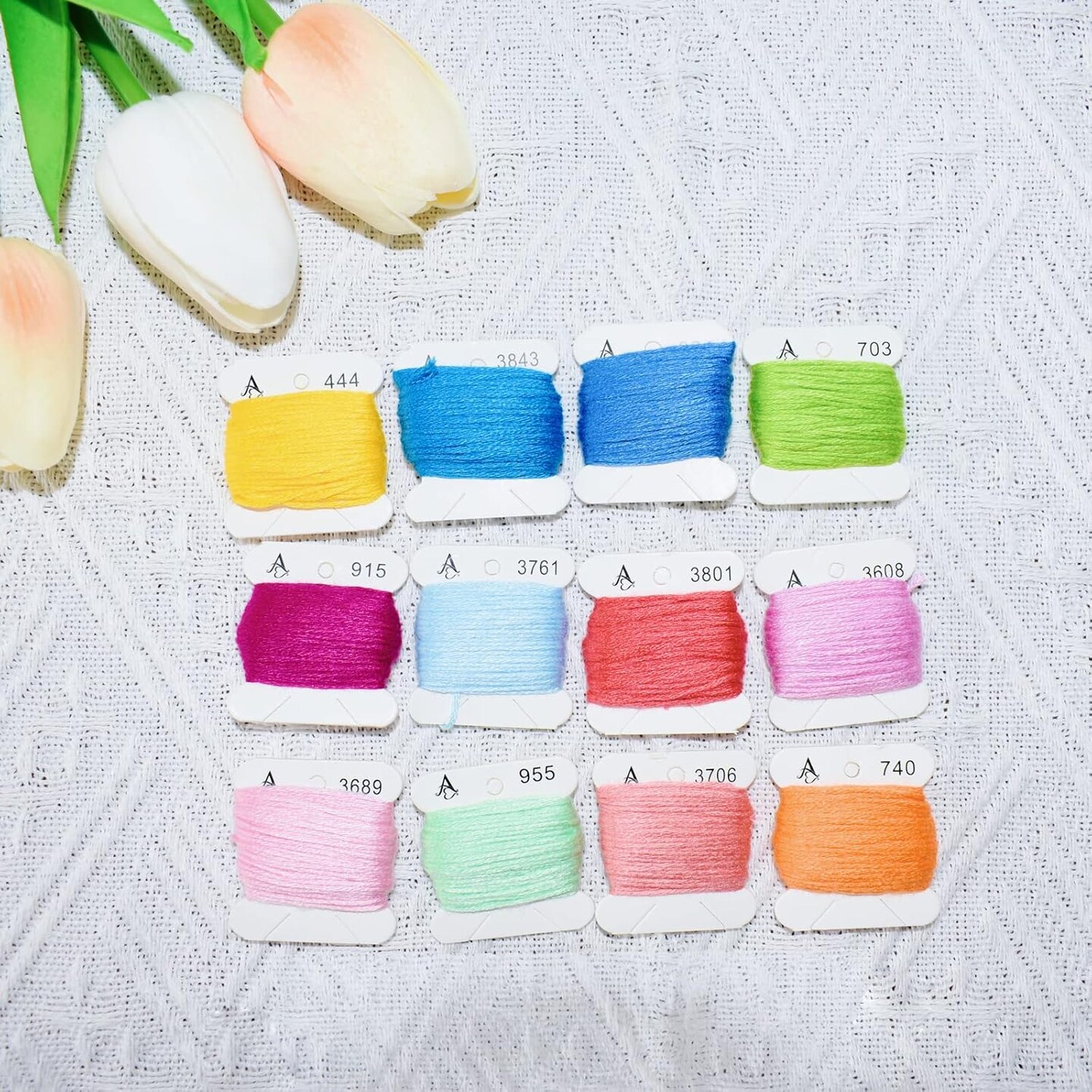 Embroidery Floss - 276pcs Embroidery Thread and Accessories - Colors are Labeled with Std Codes - Perfect Thread for Cross Stitch, Hand Embroidery
