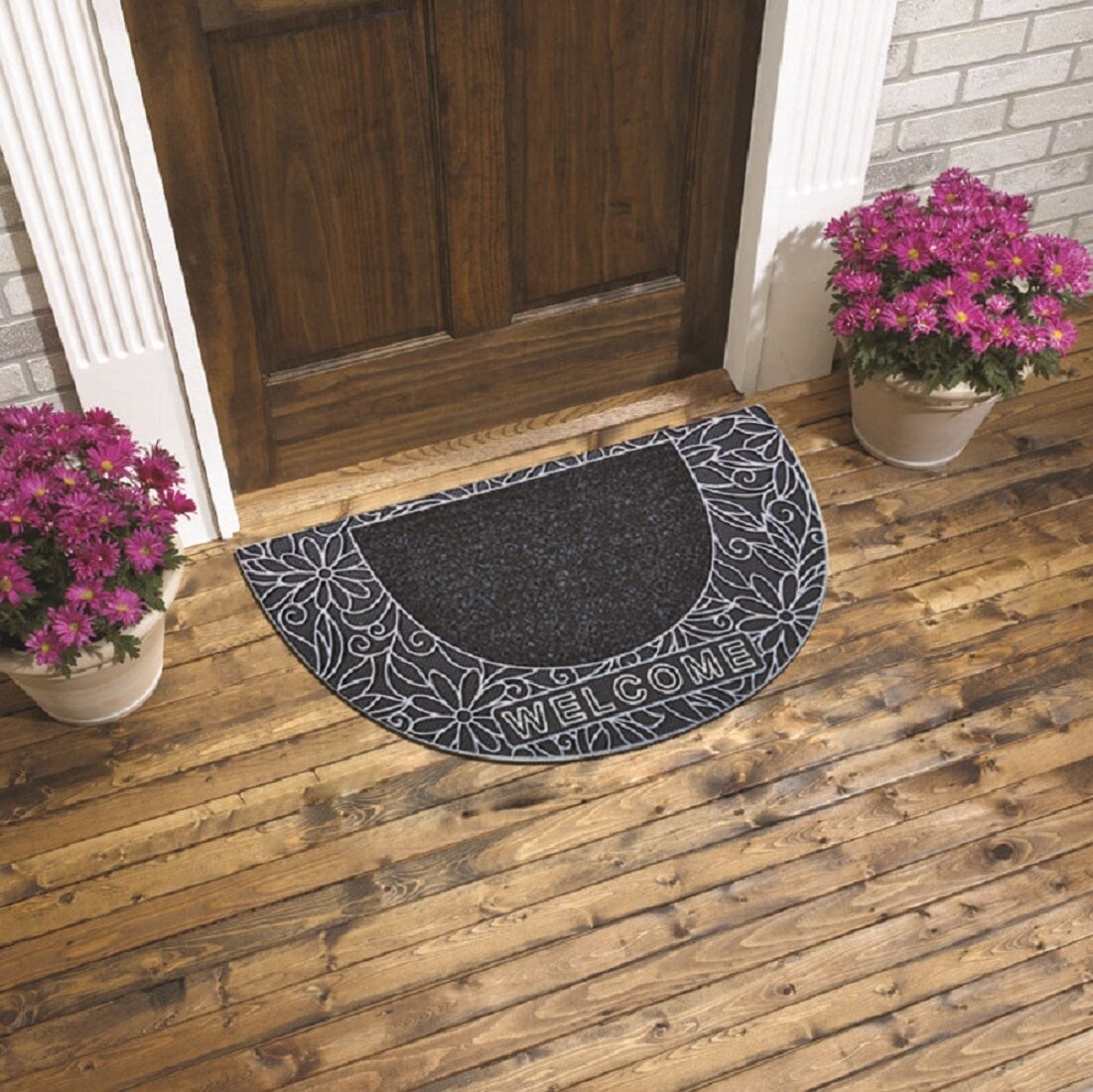 16&#x27;&#x27;x28&#x27;&#x27; Half Moon Door Mat - 2 Colors!