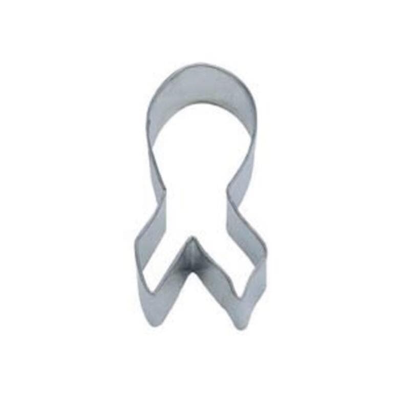 3.5&#x201D; Awareness Ribbon Metal Cookie Cutter
