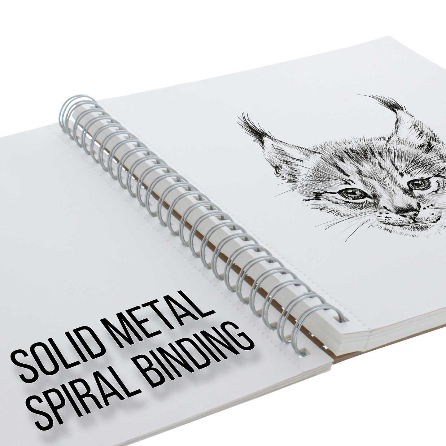 8&#x22;x10&#x22; Sketch Book Pad, 2 Pack (100 Sheets Each), 60lb (100gsm) Spiral Bound - Sketching, Drawing Pad, Acid-Free Paper - Sketch Pads For Adults, Students: Colored Pencils, Charcoal
