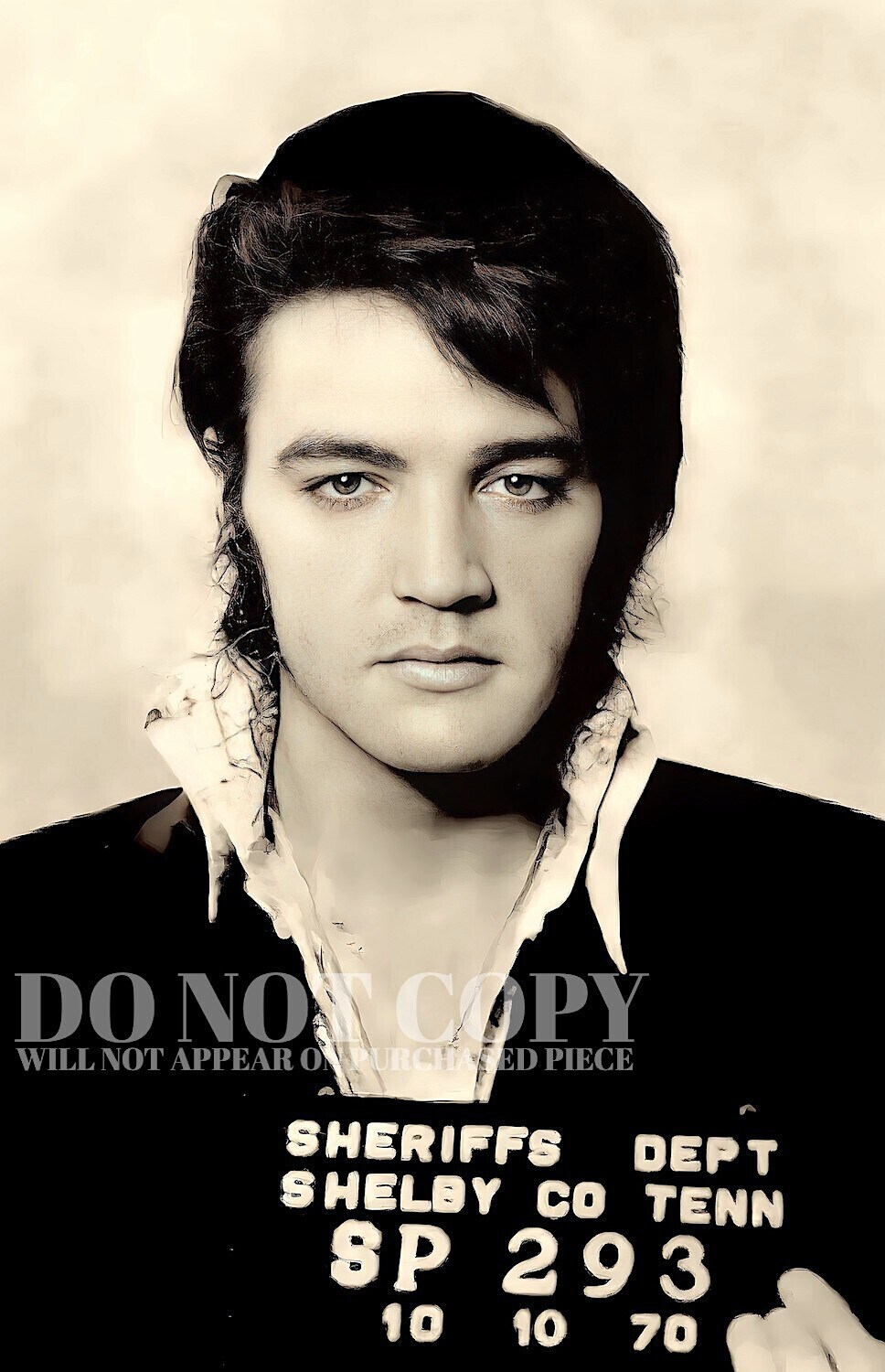 Elvis Presley Mugshot Photograph 11 X 17 ~ Magnificent 1970 Mug