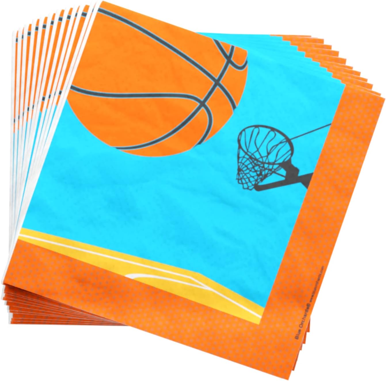 Basketball Party Supplies Packs (100 Pieces for 16 Guests) - Basketball Party Supplies, Sports Party Supplies, Basketball Party Decorations, Basketball Birthday, Party Decor for Adults,