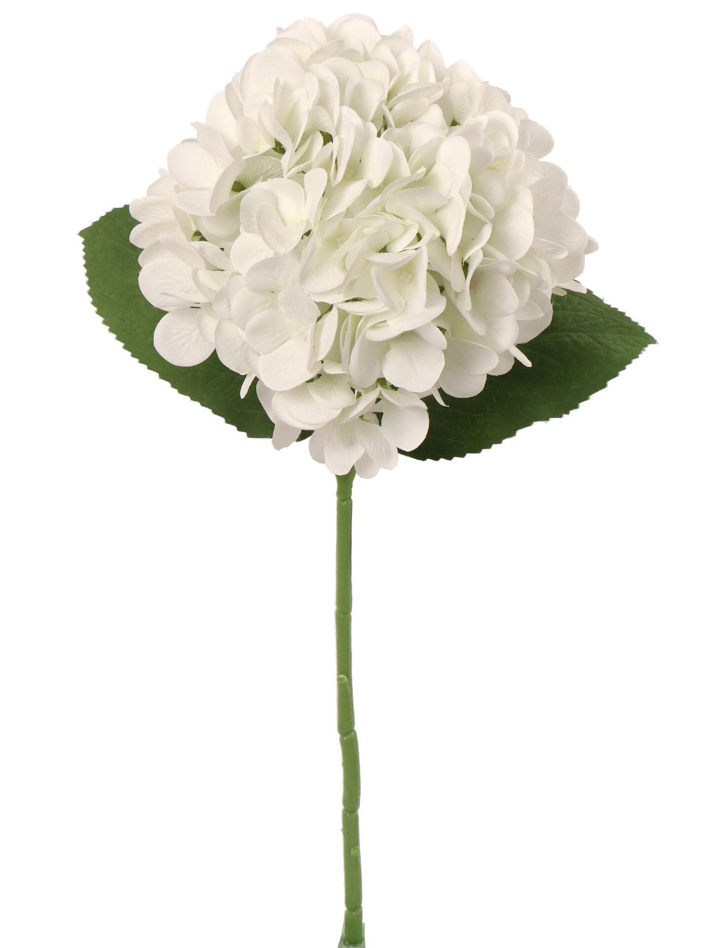 4PC Timeless 18-Inch White Hydrangea Stem - Classic 7-Inch Diameter - Perfect for Elegant Home Decor, Wedding Arrangements, and Special Event Floral Displays