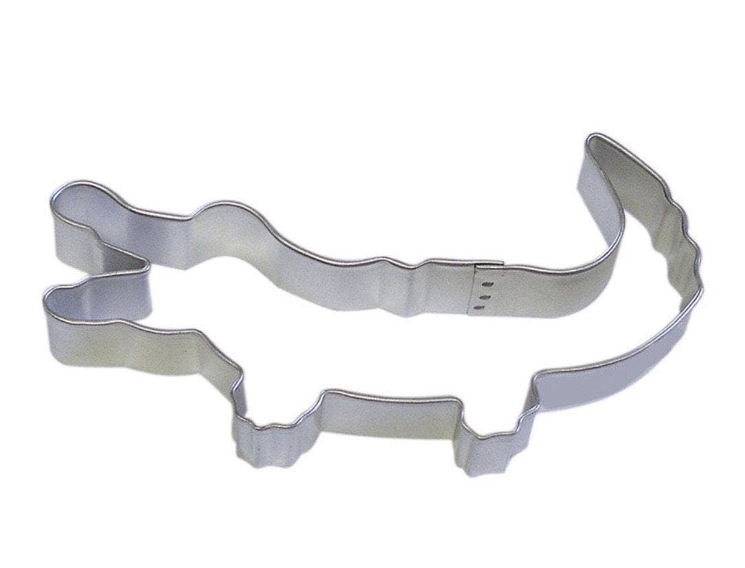 5&#x201D; Alligator Crocodile Metal Cookie Cutter