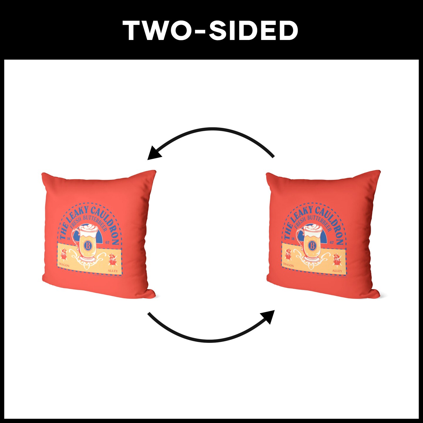 Warner Brothers Harry Potter Throw Pillow 18X18 Inches