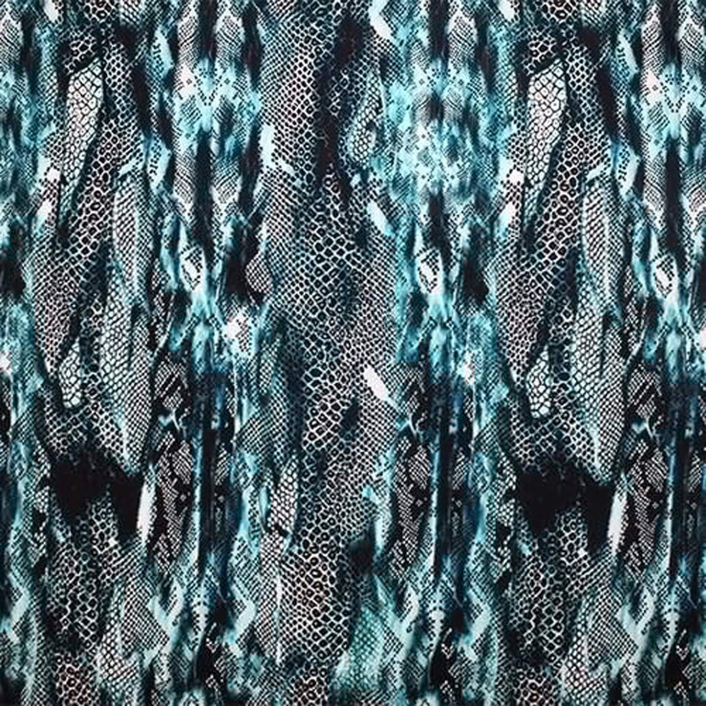 Abstract Blue Skin Printed Spandex Fabric