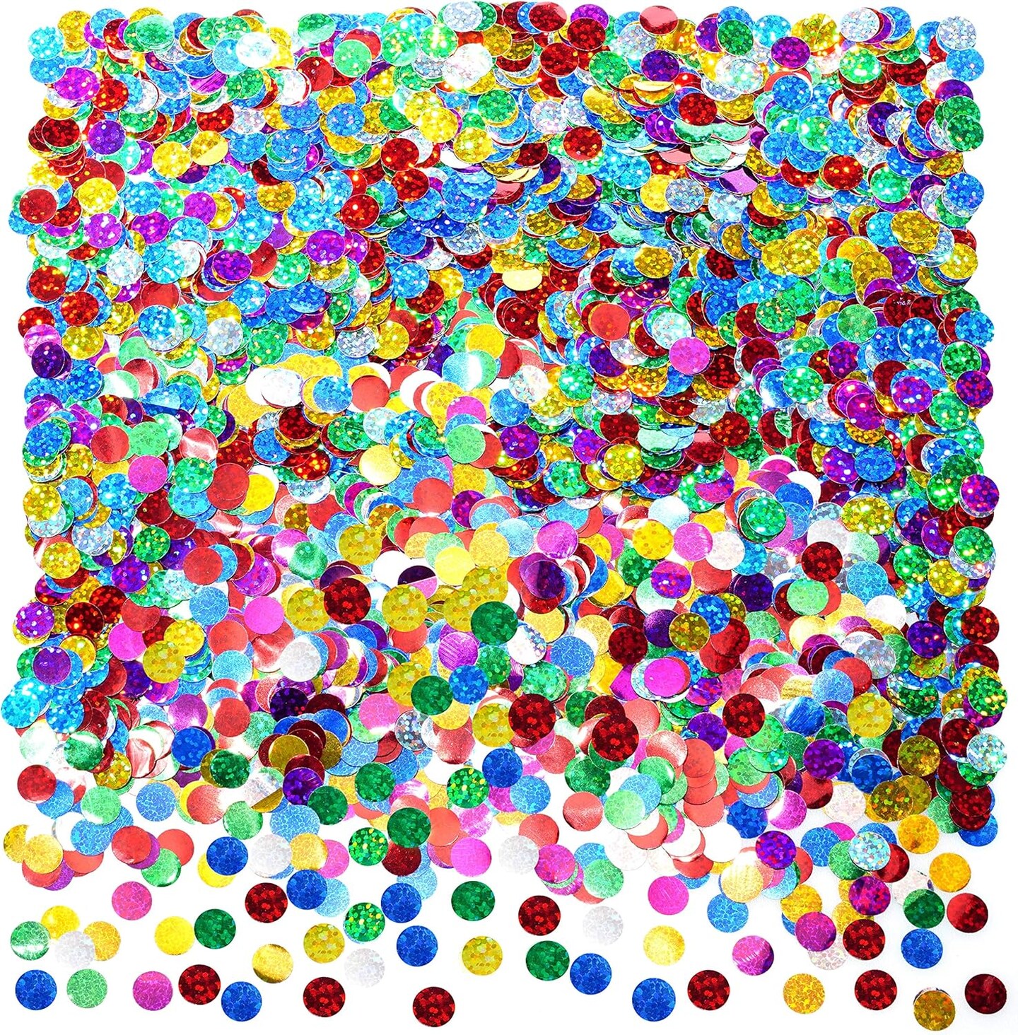 60g Multicolor Metallic Foil Confetti – Round Table Scatter for Parties
