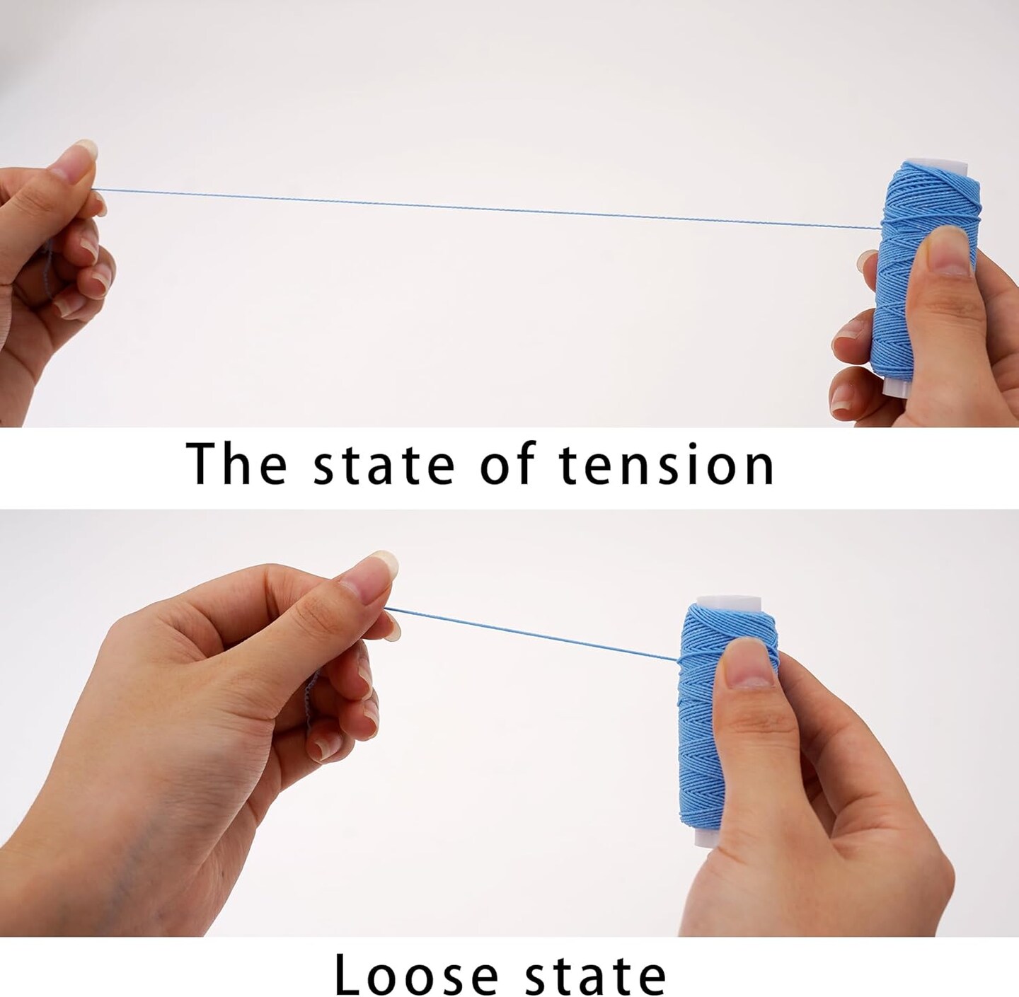 19PCS Elastic Thread 0.6mm,20m Each Spool Elastic Sewing Thread for Sewing Machine,Shirring Elastic Thread for Serger,Overlock Machines Quilting Knitting,Weave,DIY