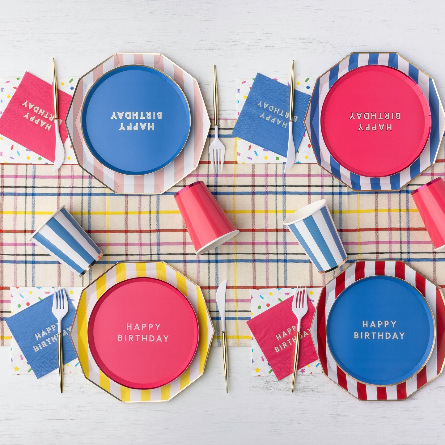 HAUTE PINK SIGNATURE HAPPY BIRTHDAY COCKTAIL NAPKINS