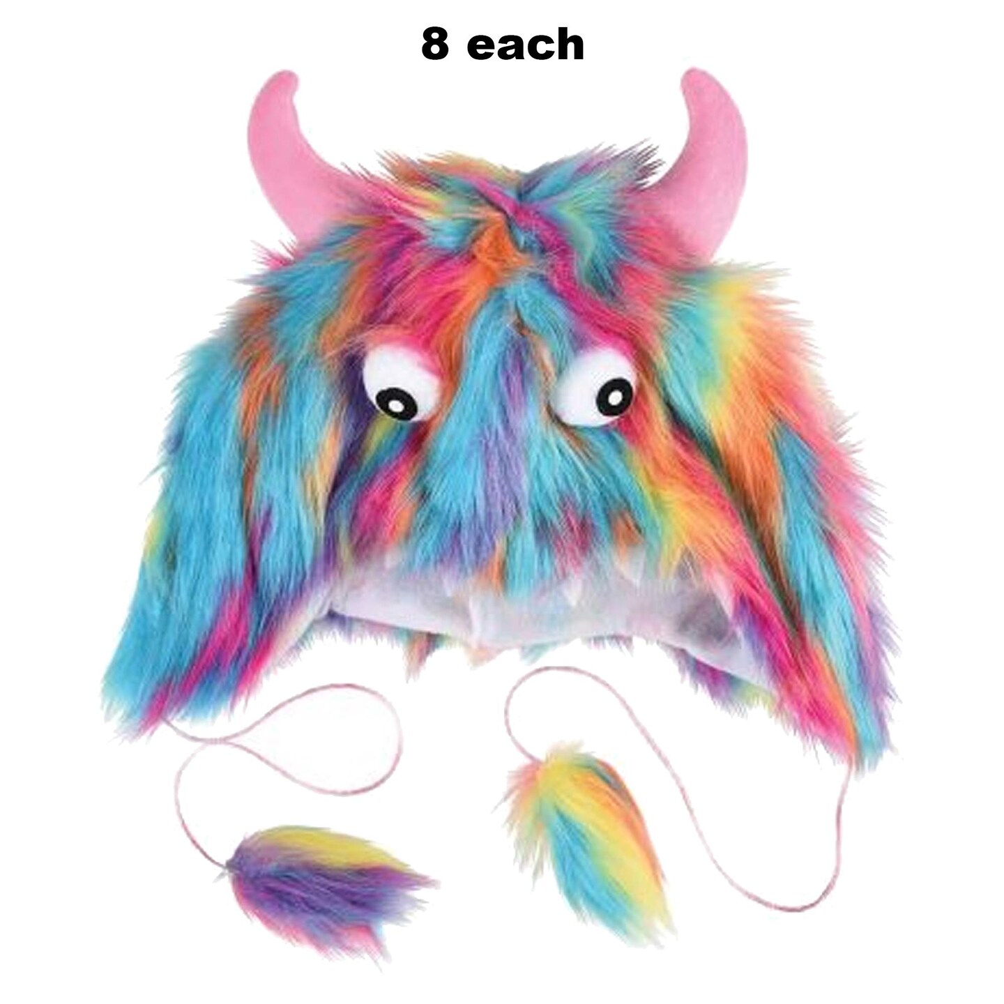 Furry Monster Hat 14 inches wide