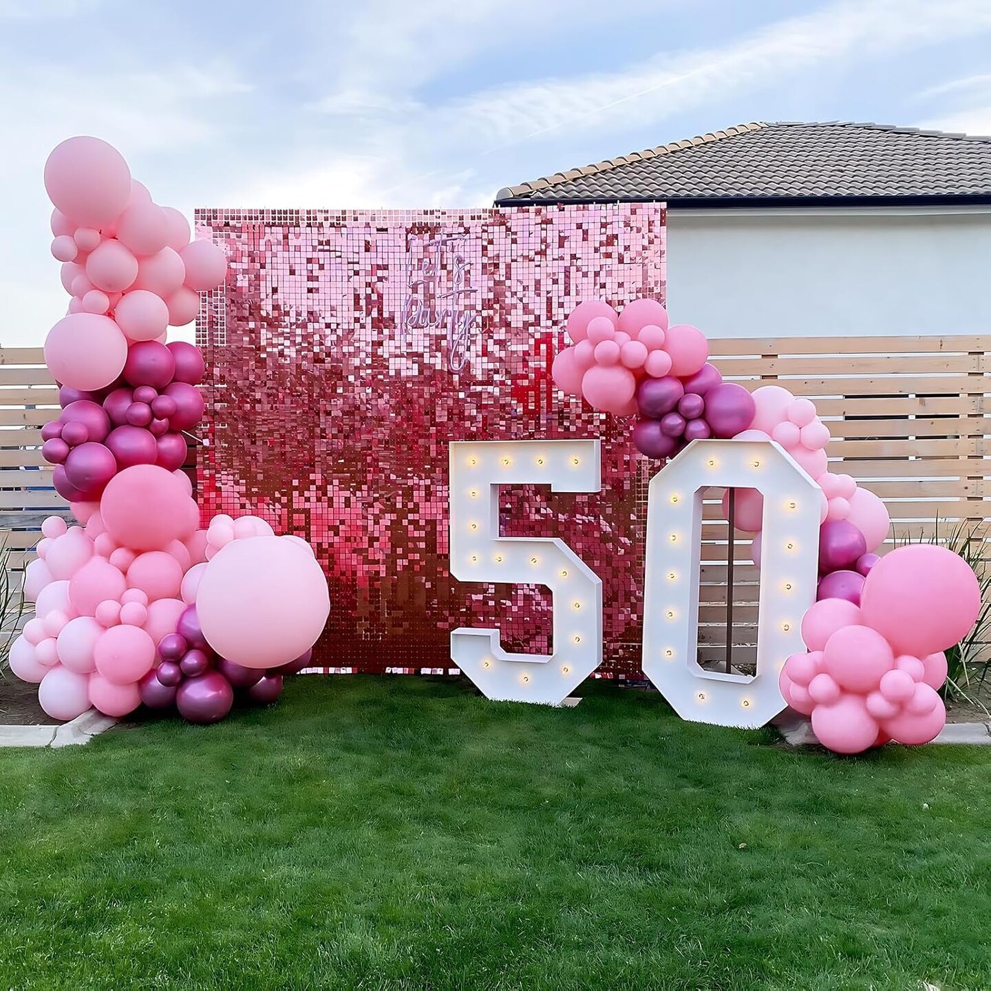 Pink Balloons Metallic Hot Pink Balloons 60PCS 12inch Light Pink Dark Magenta Pink Latex Balloons
