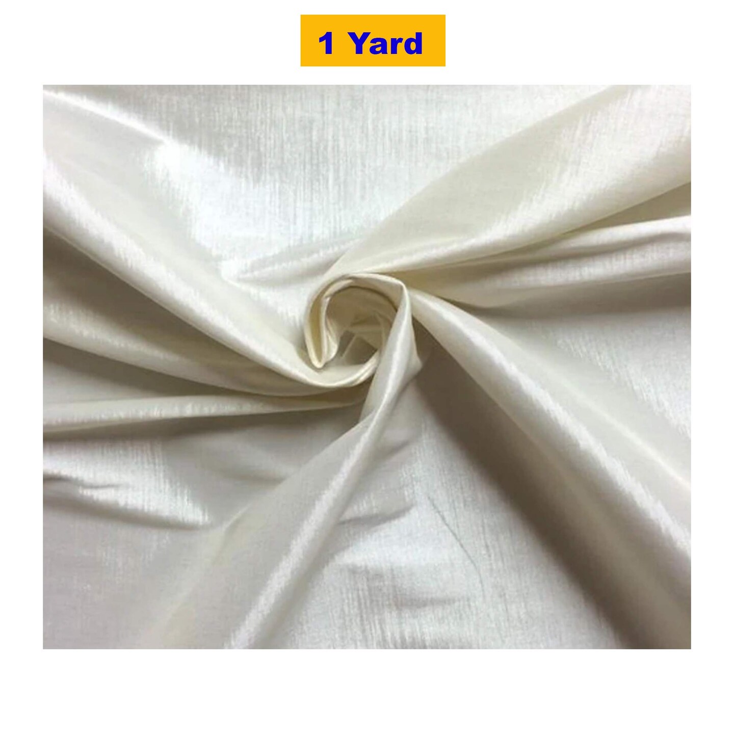 Ivory Taffeta Stretch Fabric 2 Way Stretch 58&#x22; Wide Apparel &#x26; Crafts