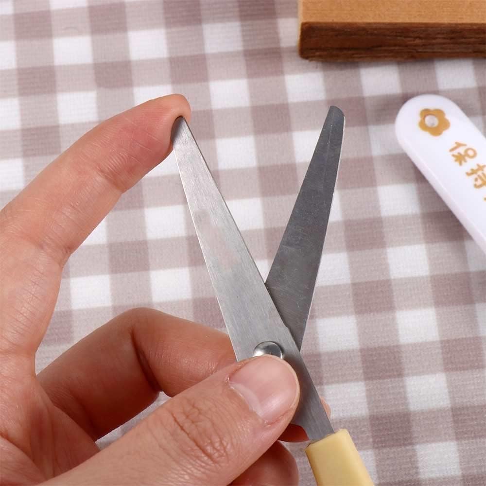 Stainless Steel Mini Craft Scissors - Multi-Purpose Portable Design for Art Projects, Sewing and Precision Cutting with Sharp Durable Blades