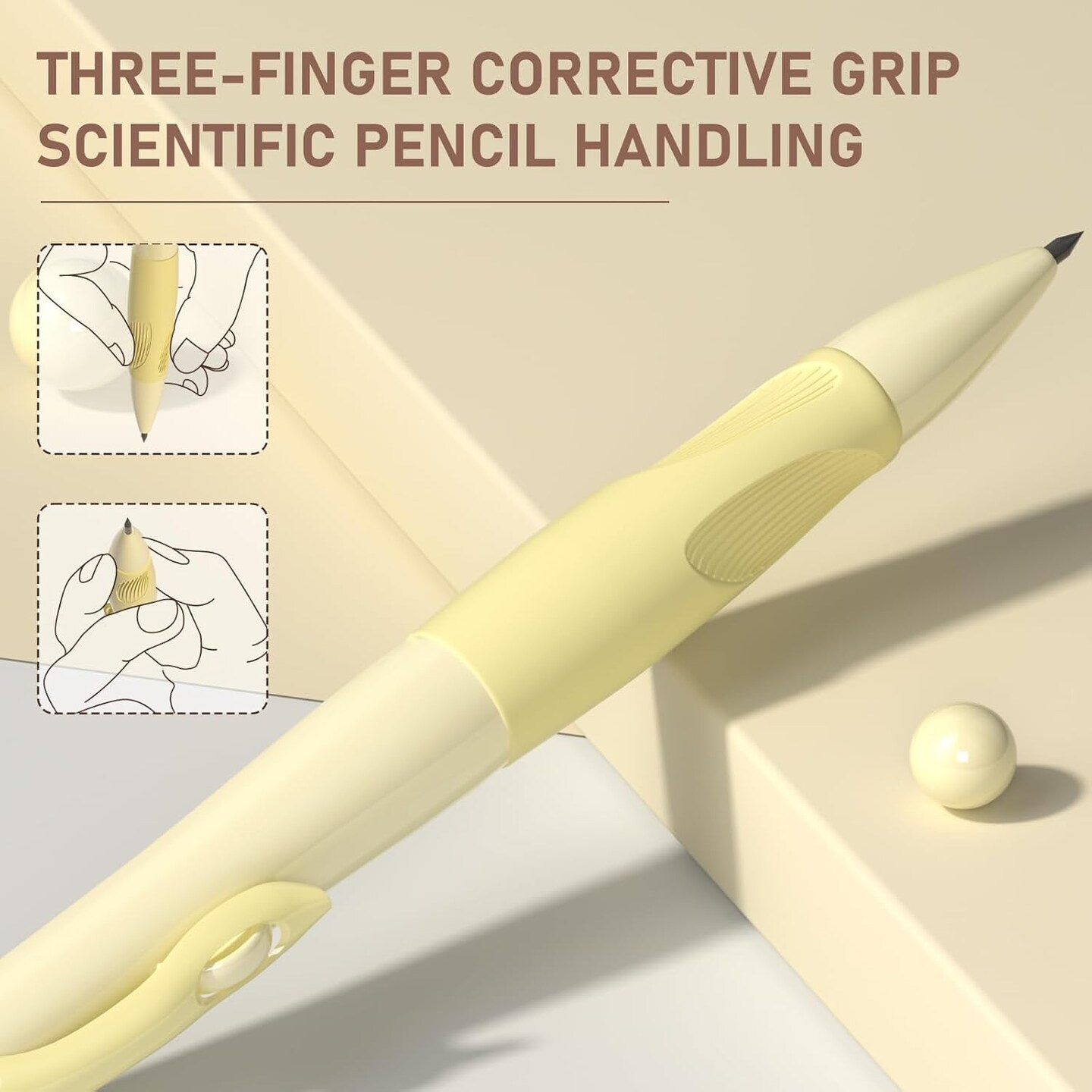 4PCS Thick Barrel Mechanical Pencil with Comfort Grip, 2.0MM Ergonomic Mechanical Pencil with 44PCS Lead Refills, 2PCS Sharpeners/Erasers, Aesthetic School Supplies for Writing Drawing