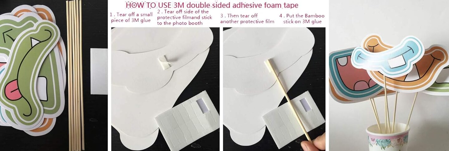 27PCS Carnival Circus Photo Booth Props Birthday Party Decorations Supplies