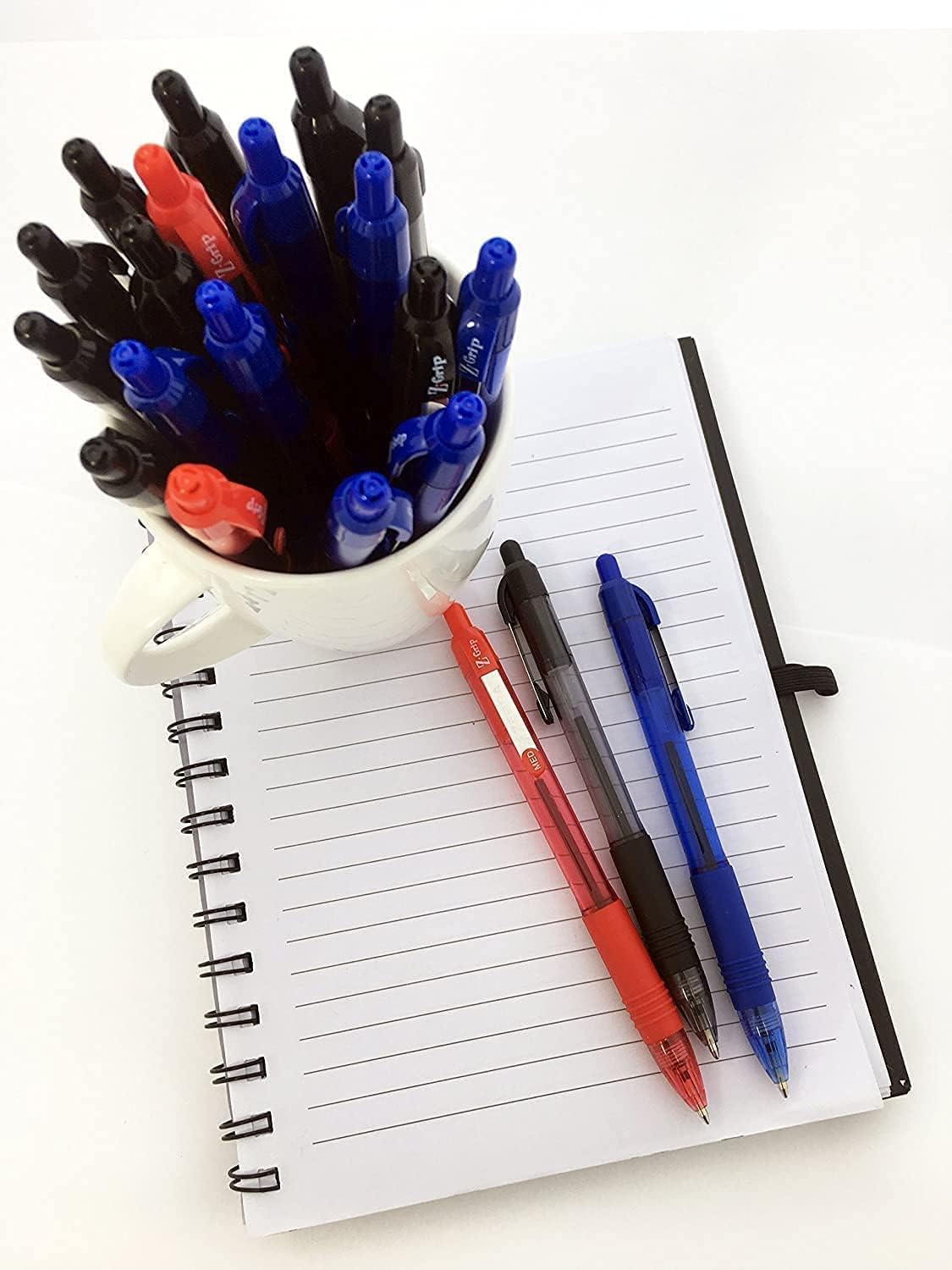 Ballpoint Pen - Pack Of 40 Black Z-grip Retractable Fine Point 0.7 mm