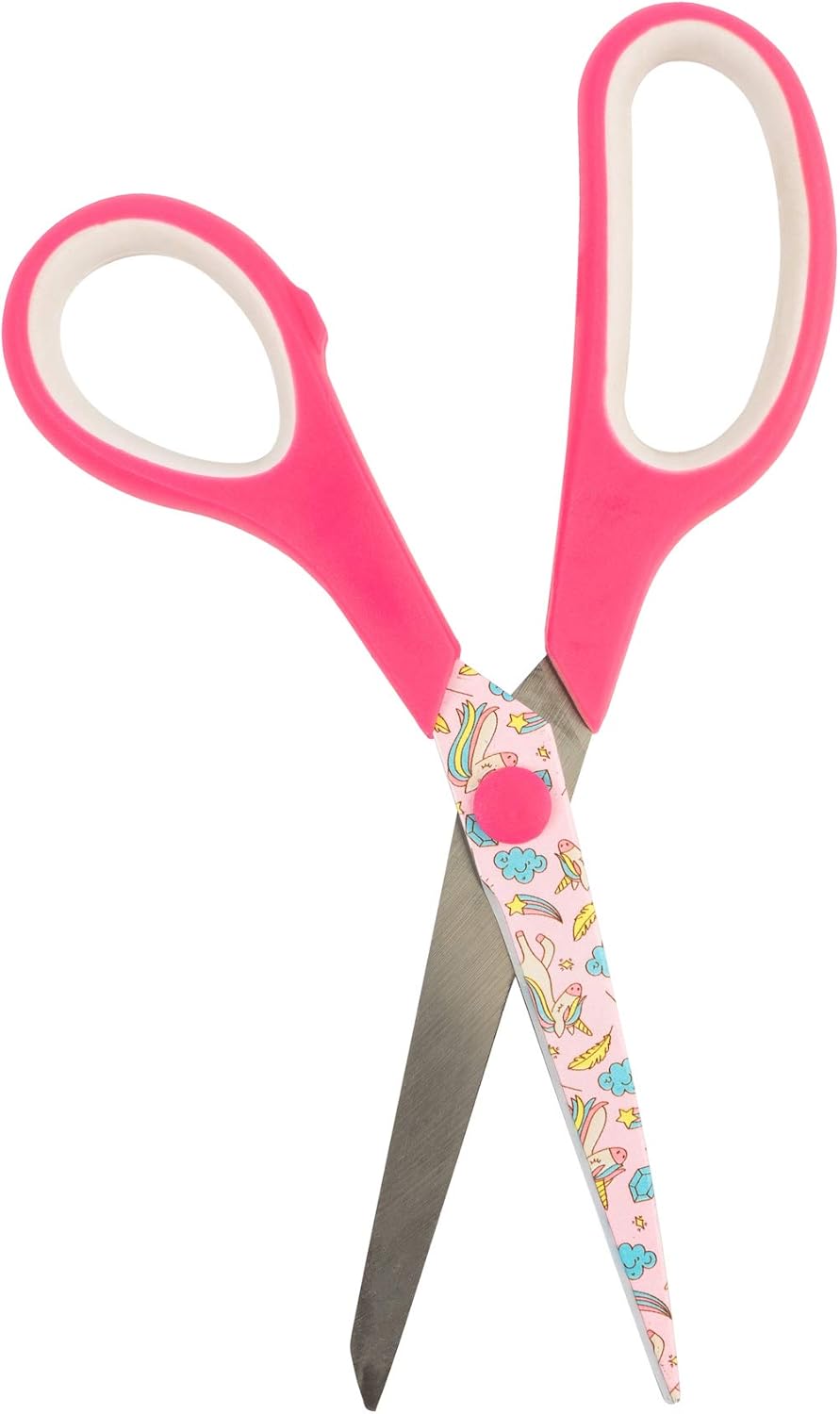 Non-Stick Blades, Unicorn Print Scissors, Multi