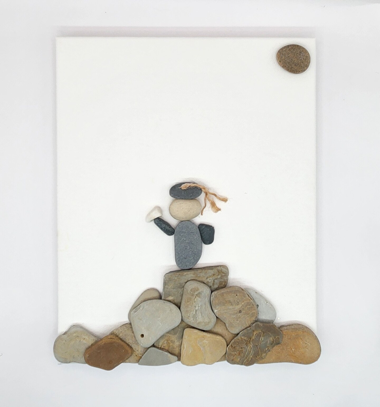 Graduation Pebble Art | Grad Gift | Class of 2025 | Rock Art | Unique Gift Idea | 8x10 | Spring Decor | High School | College| Diploma 457127829021851648
