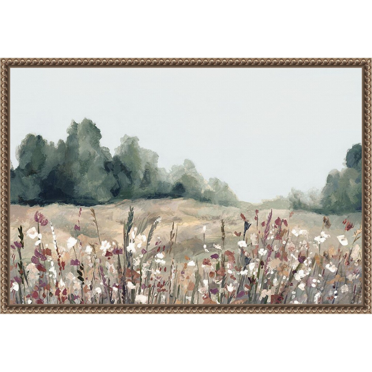 Muted Meadows by Hannah Dawson Framed Canvas Wall Art