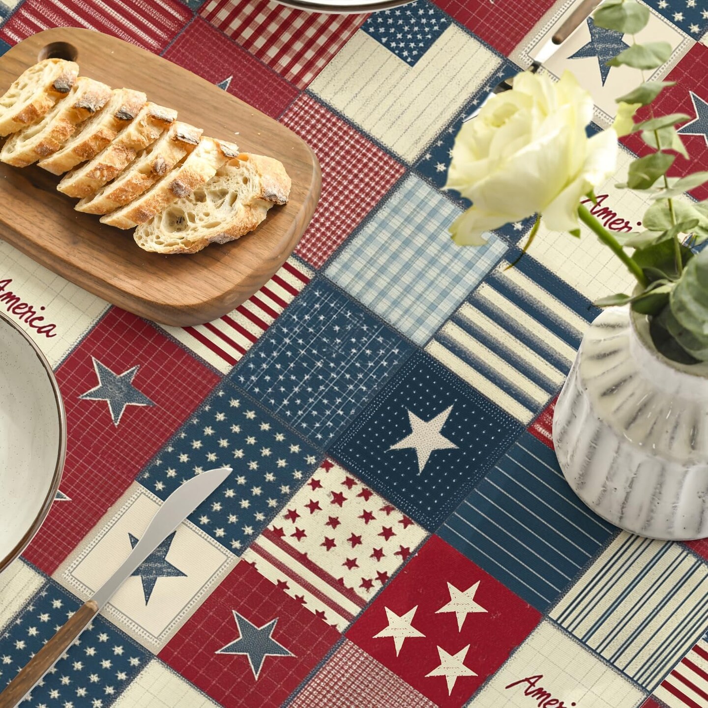 4th of July Tablecloth 60&#xD7;84 Inch Rectangular