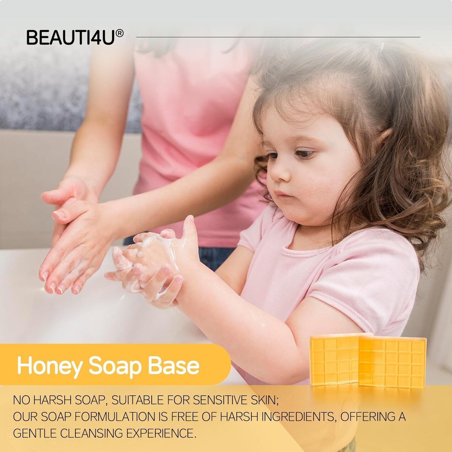 Honey Soap Mold Base - Soap Making Supplies with Soap Making- Melt and Pour Soap Base- Soap Making Supplies Kit (PRE-Cut Block)