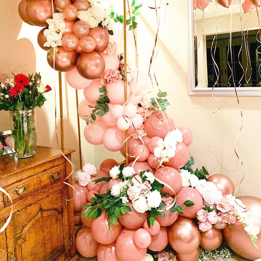 Dusty Rose Balloon Garland Retro Pink Gold Balloon Arch150pcs