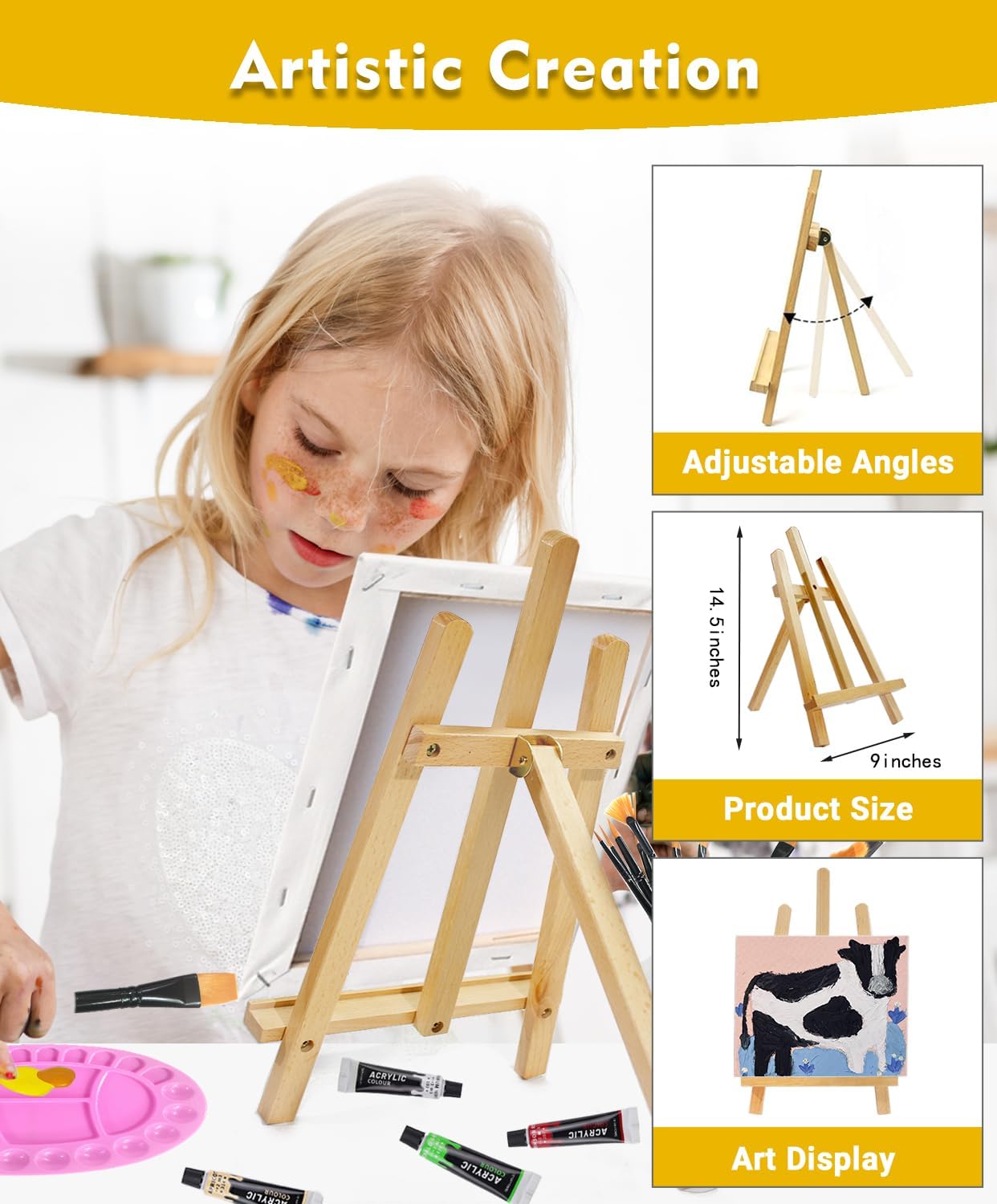 64 Piece Kids Painting Set