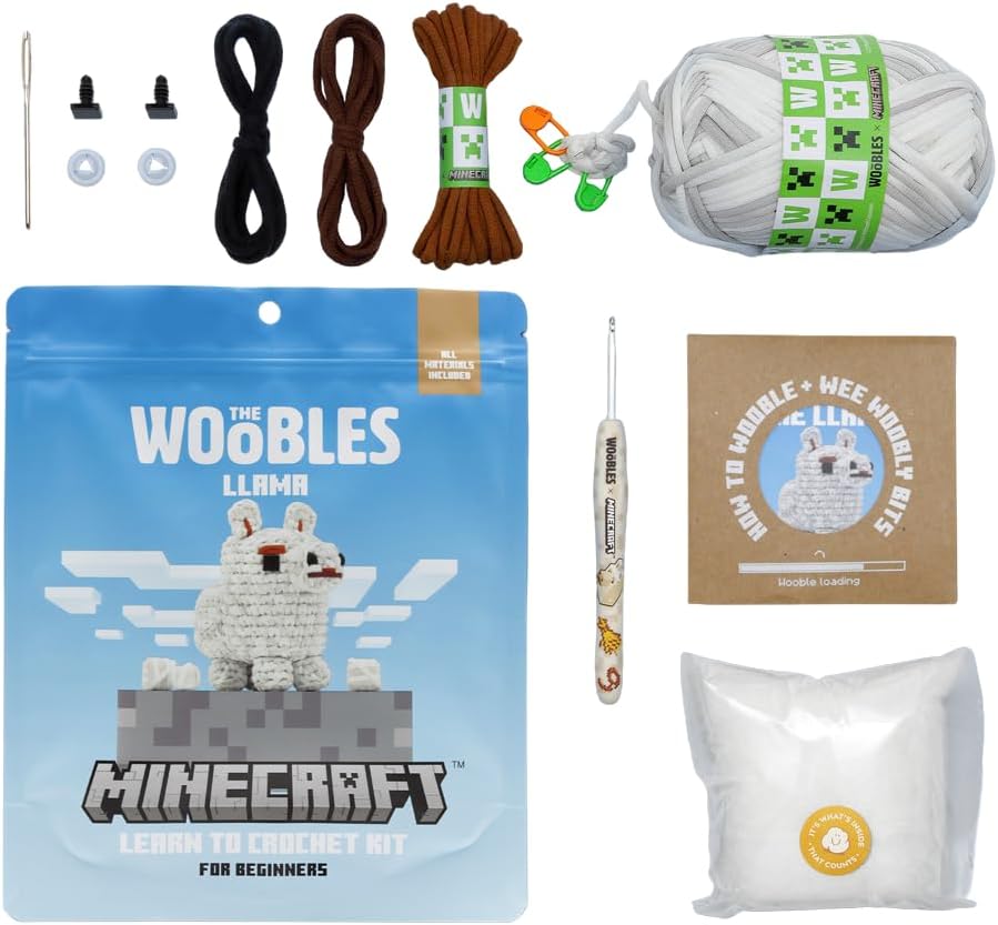 Minecraft Crochet Kit – Beginner Crochet Kit for Adults & Kids