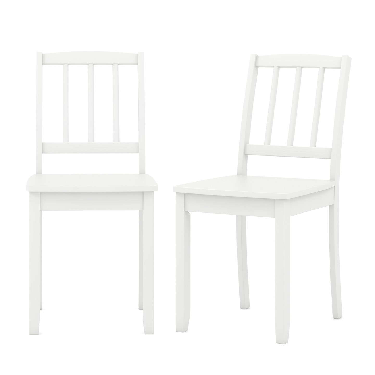 Wood Dining Chair With Rubber Wood Legs - Dining Rooms, Kitchens, Offices &#x26; Cafes - Set of 2