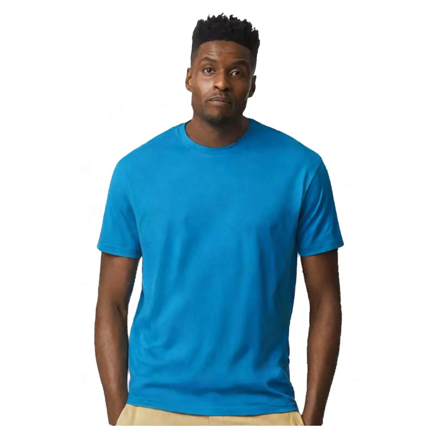 Men’s DryBlend Crewneck Short Sleeve T-Shirt for Work Active & Outdoor wear