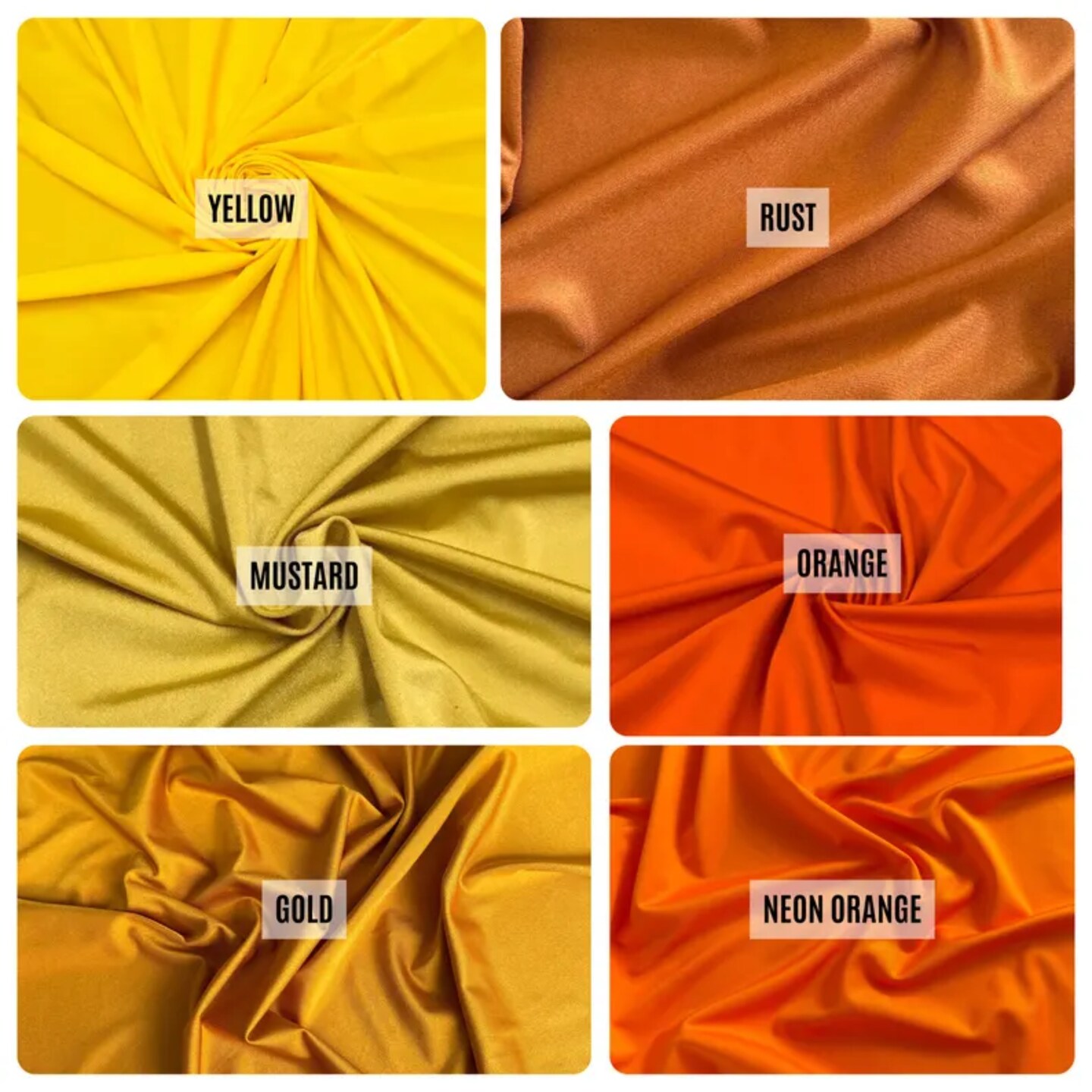 Nylon Spandex Fabric by the Yard, 60" Wide 4-Way Stretch Milliskin Fabric for Activewear, Swimwear, Dancewear