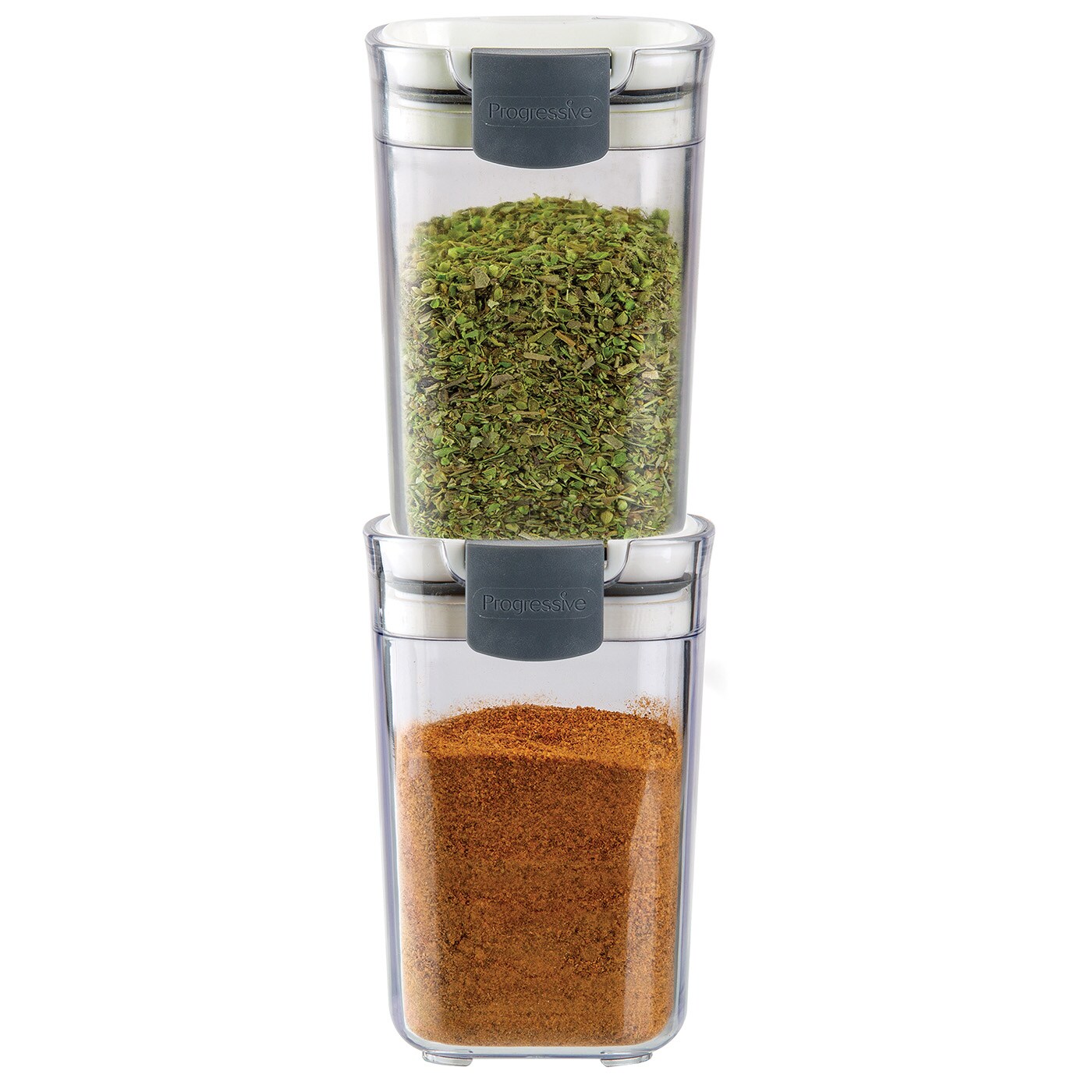 Progressive Prepworks Seasoning ProKeeper Storage Container, Set of 2, Clear