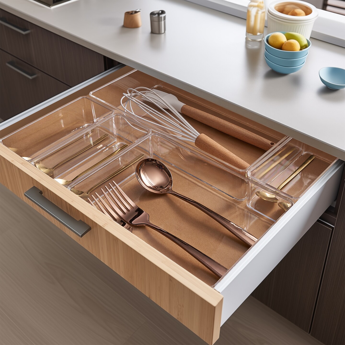 Sorbus 5-Piece Kitchen Drawer Organizer Set (3 Small, 1 Medium, 1 Large)