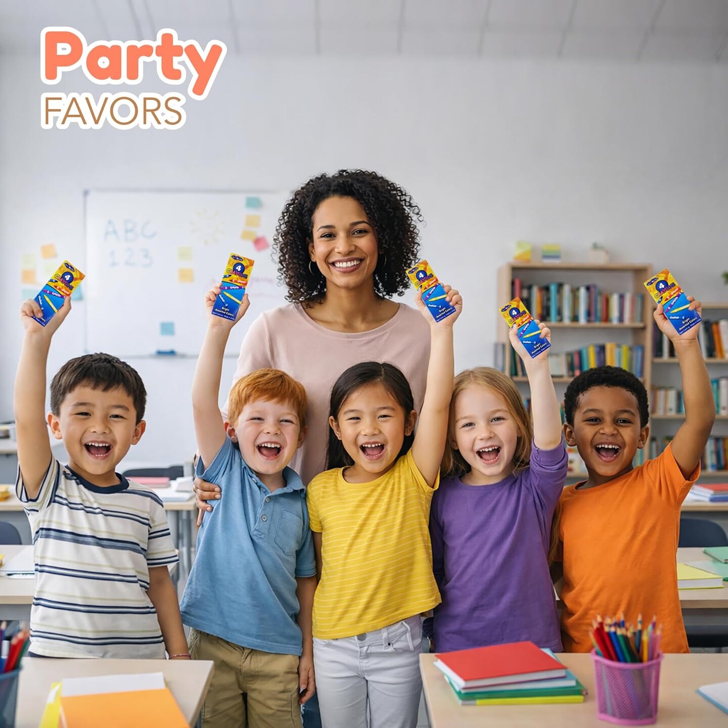 4E's Novelty 144 Boxes of 4 Packs Bulk Crayons for Kids,Non-Toxic Crayons Bulk Classpack Colors for Kids,Ideal School Supplies for Teachers & Students