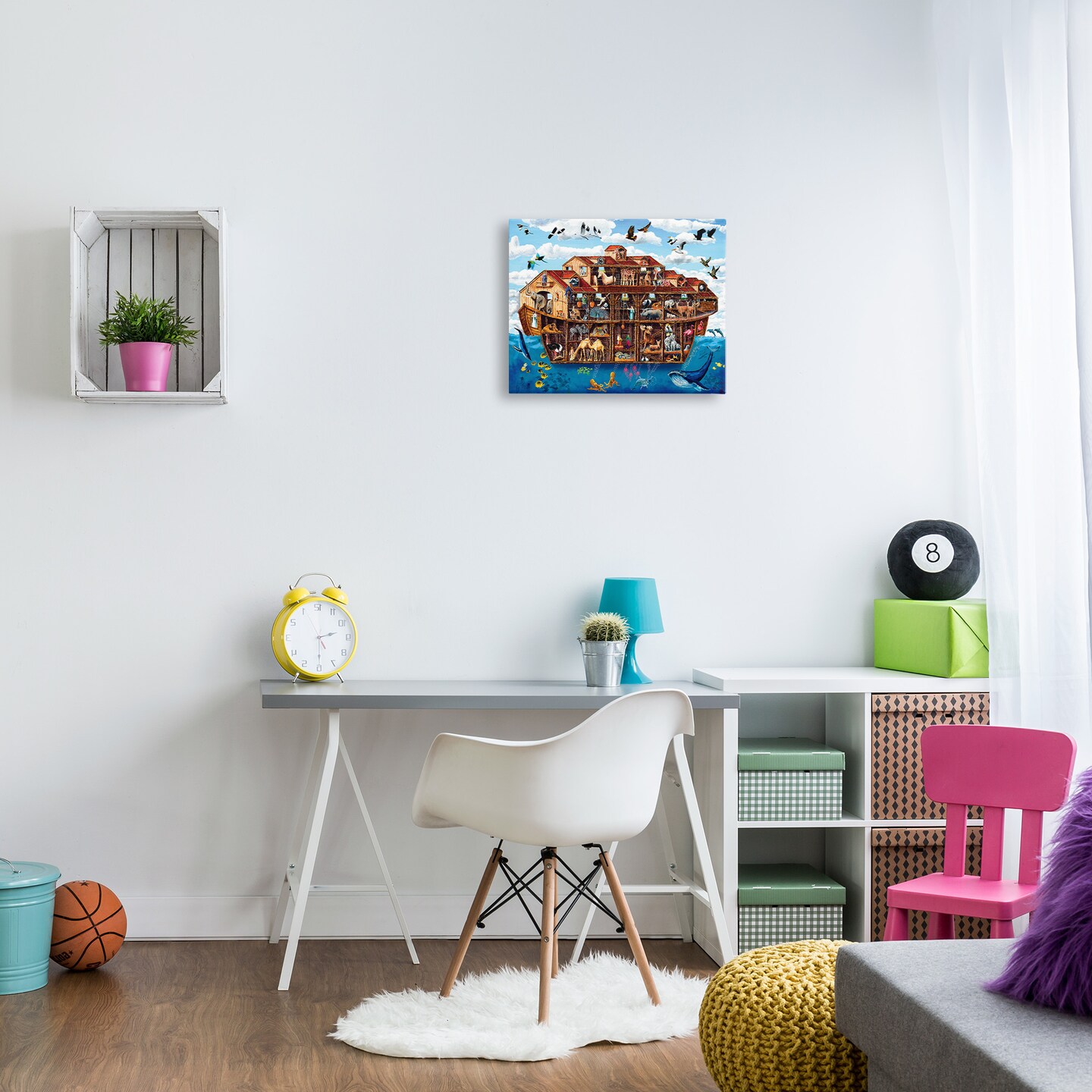 Stupell Industries Noah's Ark Animals Canvas Design By Art Poulin