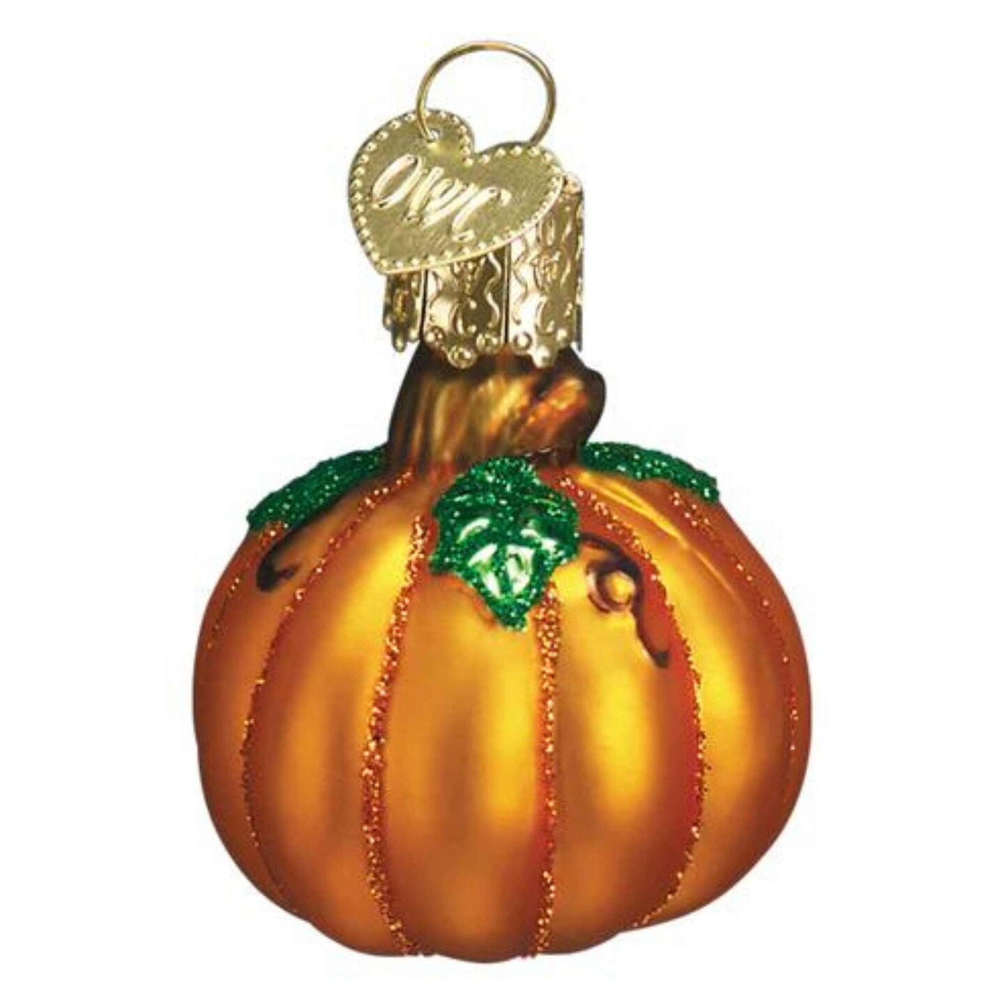 Old World Christmas 1.75 In Small Pumpkin Tree Ornament , Thanksgiving Fall Ornament