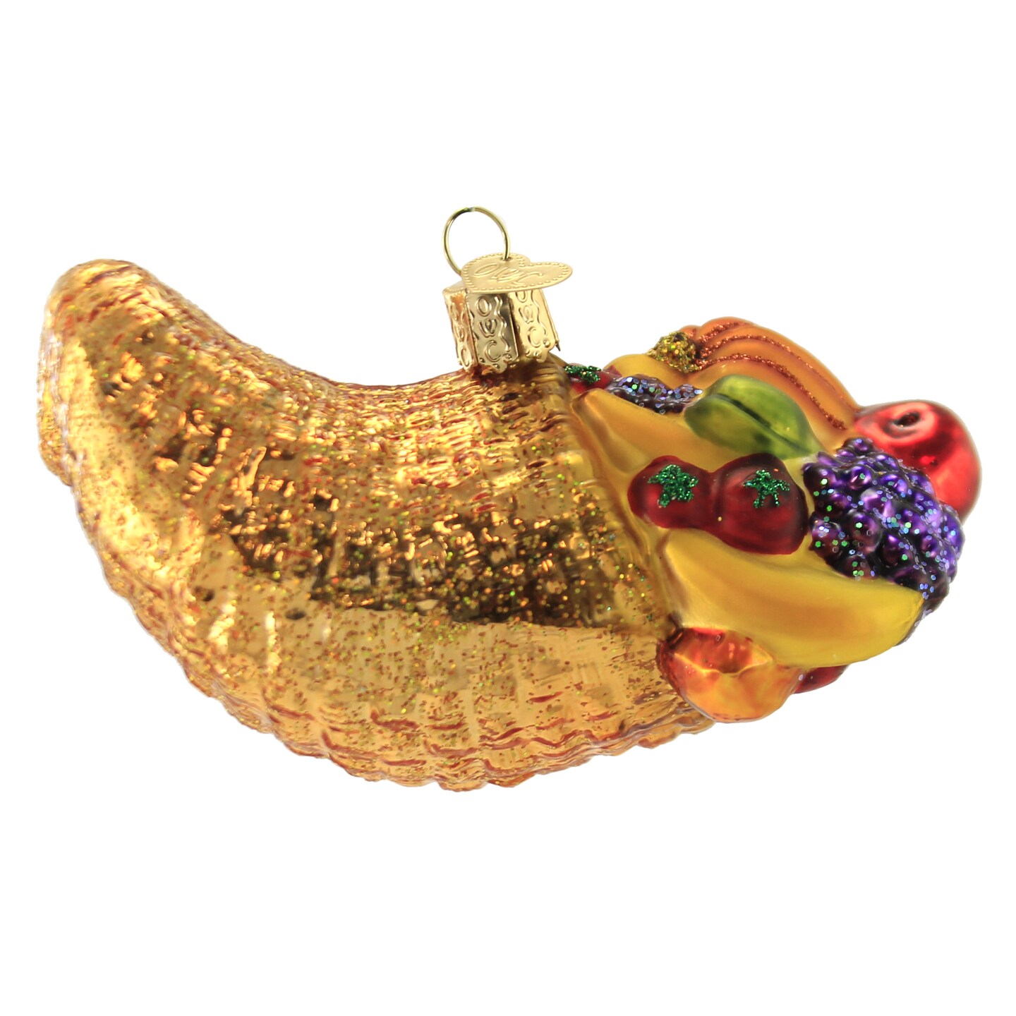 Old World Christmas 3.0 Inch Cornucopia. Christmas Tree Ornament , Thanksgiving Bountiful