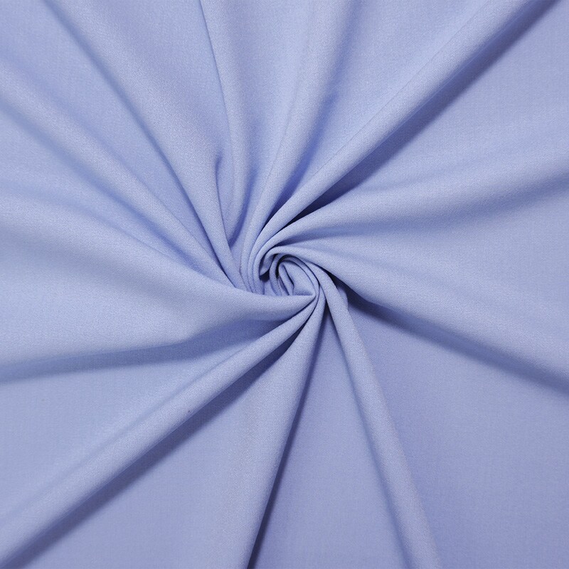 Light Blue Poly Rayon Spandex Stretch Solid Woven Suiting Fabric By the Yard