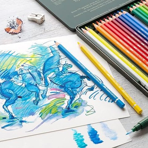 Faber-Castell Watercolor Colored Pencil Set - Metal Tin 12pc - Clearance