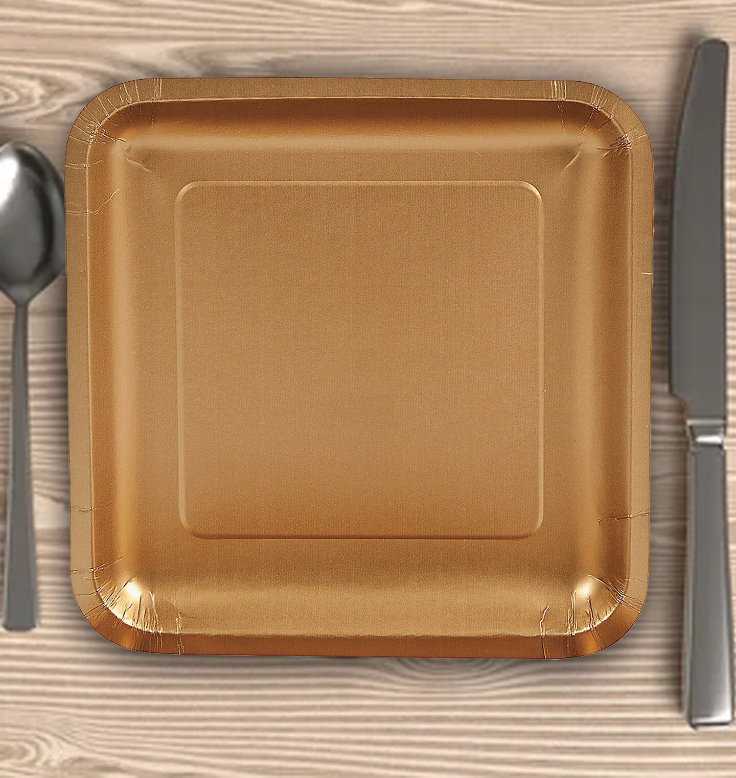 9" Square Paper Dinner Plates 24 Count | Disposable Party Tableware