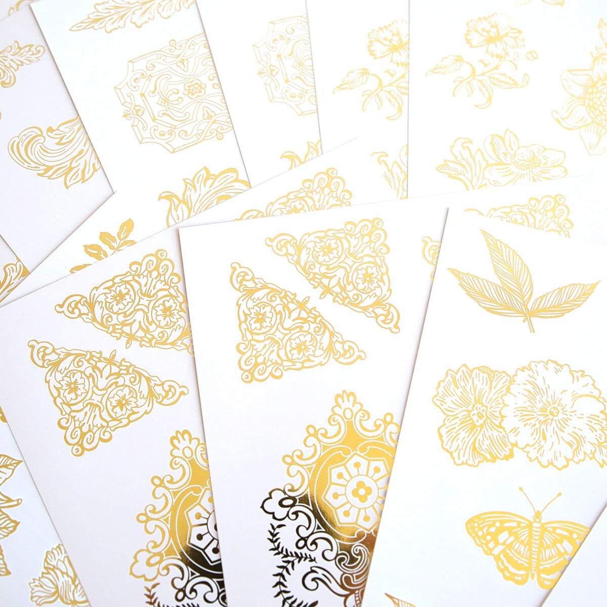 Glorious Foil Rub Ons Gold