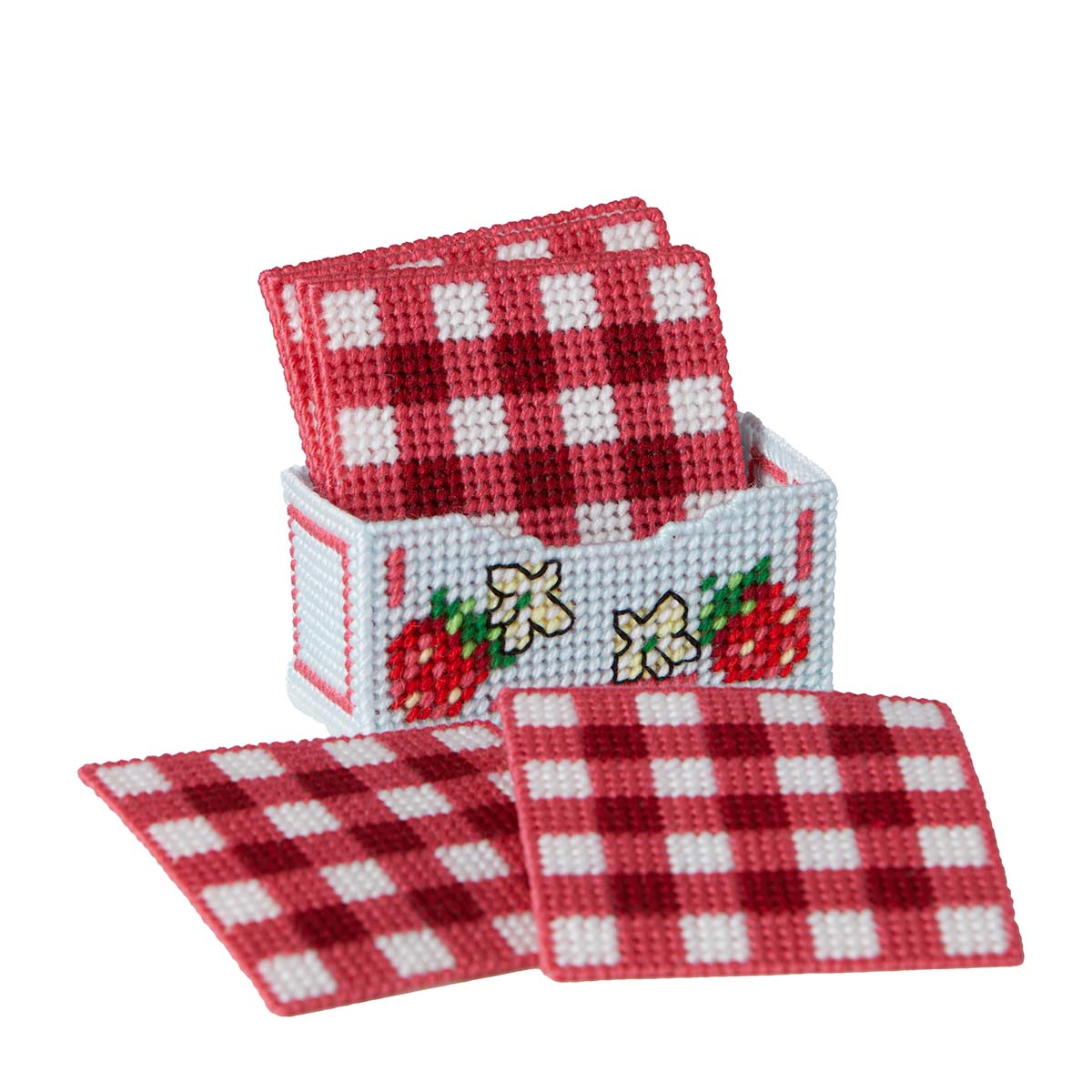 Herrschners  Life is Sweet Coasters Plastic Canvas Kit