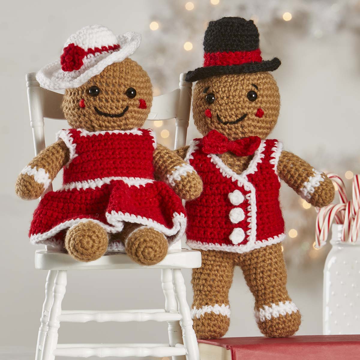Herrschners  Gingerbread Friends Crochet Kit