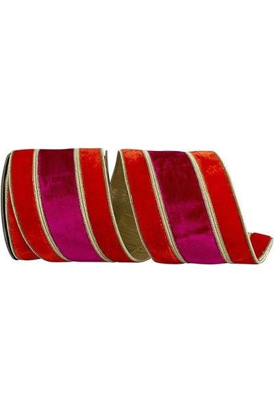 4&#x22; Plush Berry Overlay Ribbon: Ruby/Red (5 Yards)