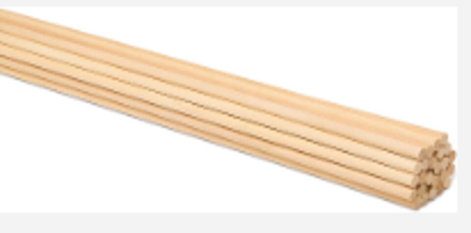 18" Flag Sticks 10 Pack – Wooden Craft Flag Poles for Classroom Projects, DIY Flags, Parades & Decorations